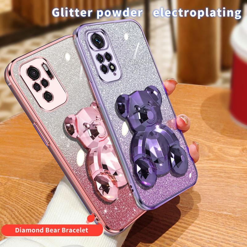 Redmi Nota 10 10 10c 10a Estojo De Luxo Para Porta Rolamentos Xiaomi pro 10s 4g 5g 10 max 10pro Nota10 s Capa Macia