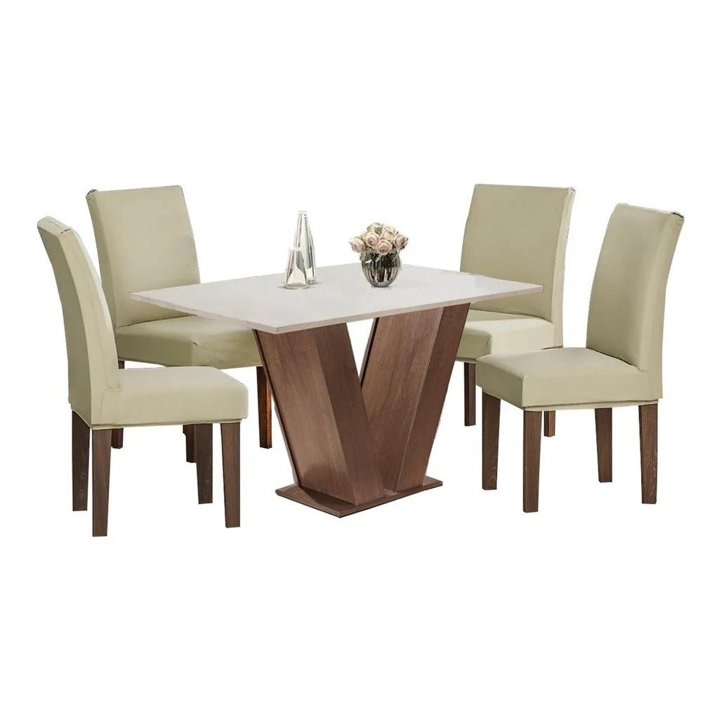 Kit Capa De Cadeira 6 Peças, Várias Cores Lisas Para Sala de Jantar e Cozinha , Em Malha Gel Ajustável ao formato da ca