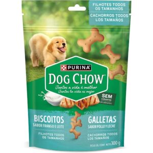 DOG CHOW BISCOITO FRANGO E LEITE FILHOTES TODOS TAMANHOS 300G
