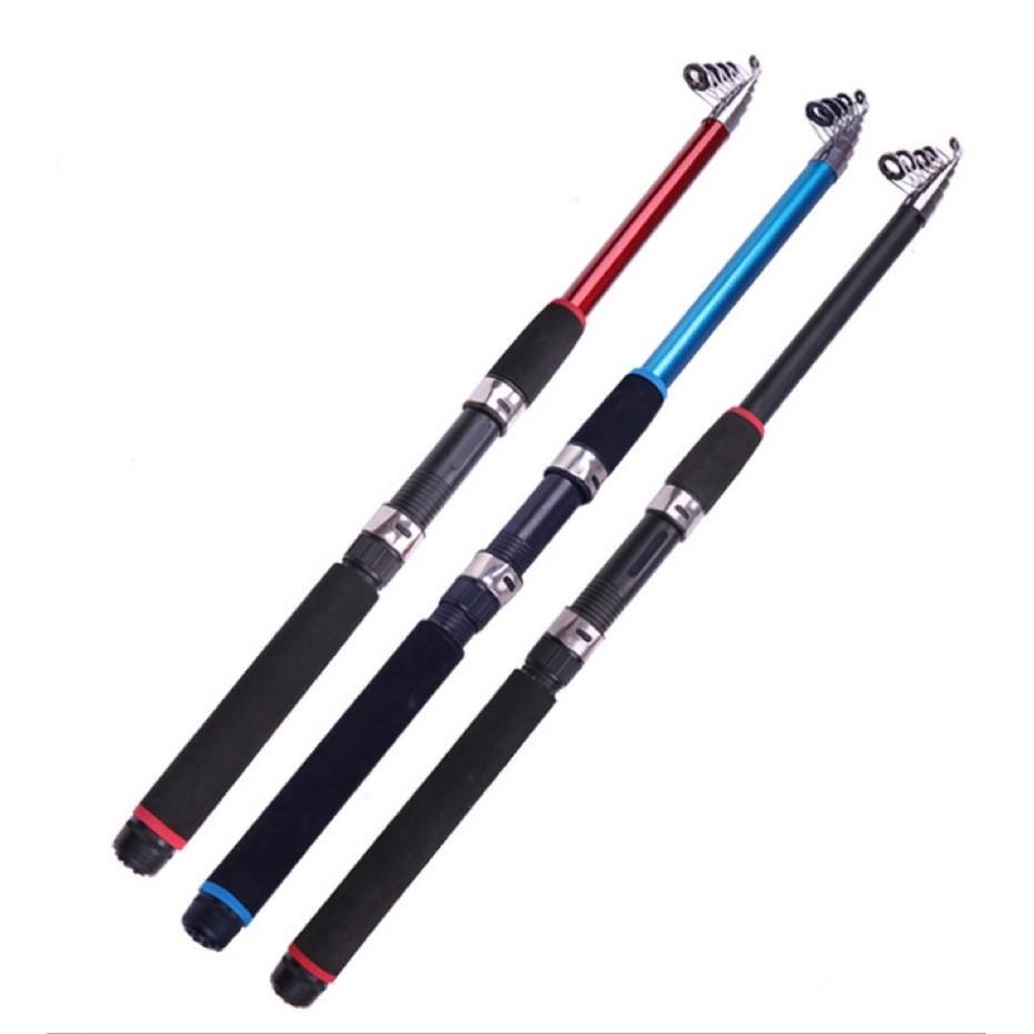 1 Vara de Pesca de Fibra de Vidro Telescópica