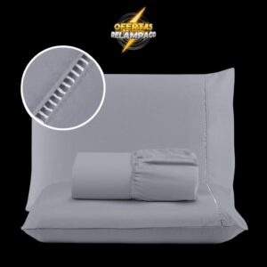 Jogo de Lençol Cama 400 Fios Micropercal Ponto Palito