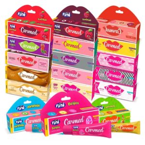 Hidratante Labial Carmed Crystal Pink Rose Gold Dentadura Beijo Banana Beijinho Rosa Glitter