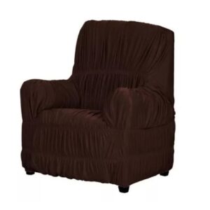 Capa De Poltrona 1 Lugar Malha Gel Marrom