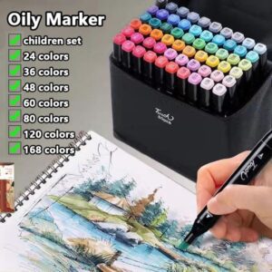 24/36/48/60/80 peças Caneta Marcadora De Ponta Dupla Conjunto De Canetas De Aquarela Especial