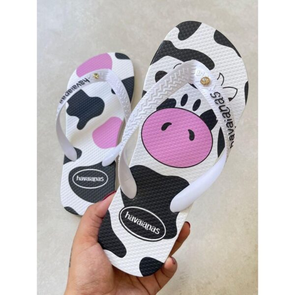 Chinelo Feminino de Dedo Estampado e Personalizado Para Um Toque
