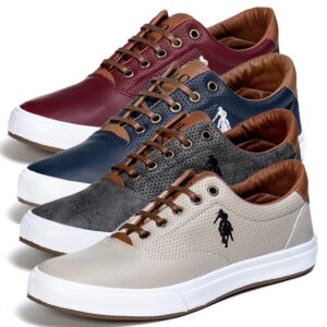 Kit 4 pares de tenis masculino Polo Open sapatenis casual original confortavel leve estilo em promoçao oferta imperdivel