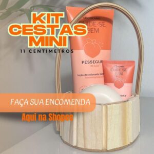 Kit Cestas Mini 11 Centímetros - lembracinhas/dia das mães/páscoa