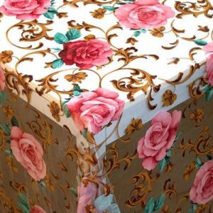 Toalha De Mesa Cristal 4 e 6 Lugares - Plástico impermeável