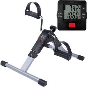 Mini Bike Ergométrica Pernas Braços Fisioterapia Cicloergometro Pedalinho Monitor LCD Envio Imedaito