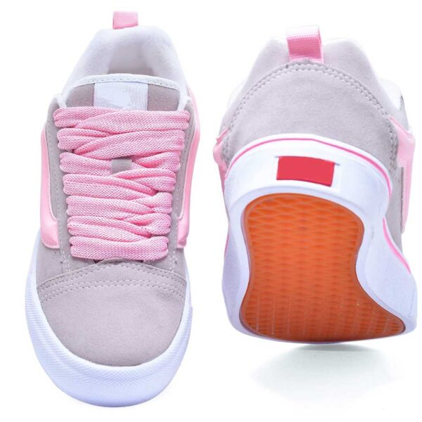Tenis Skatista Feminino Masculino Unissex Streetwear Cinza Rosa Preto 34 ao 43
