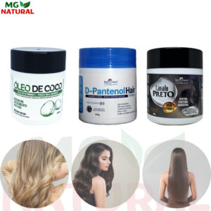 Kit Cronograma Capilar Bell Corpus Hidratação, Nutrição e Reconstrução (03 máscaras)