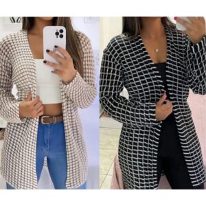 Casaquinho Feminino Cardigan Kit Com 2 unidades Casaco Kimono Tricot
