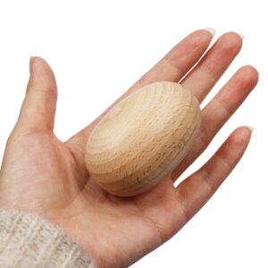 1Pc Ovo De Costura Decorativo De Madeira Liso Usado Para Decoração De Furos De Meia Outros Ferramentas De Reparo De Malhas De Crochê Acessórios DIY