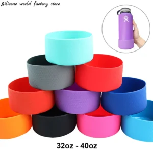 32-40oz 9cm capa de garrafa copo isolamento térmico capa inferior 90mm anti deslizamento manga de garrafa base de silicone capa de copo esportivo