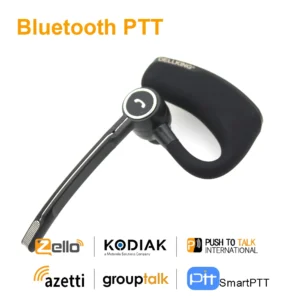 Anysecu sem fio bluetooth fone de ouvido e0 bluetooth ptt fone para android rádio telefone celular real ptt zelo walkie talkie