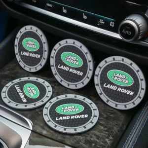 Base isolante térmica com logotipo de carro, tapete antiderrapante para garrafa de água, para Land Rover Sport Range Rover Freelander Evoque Defender