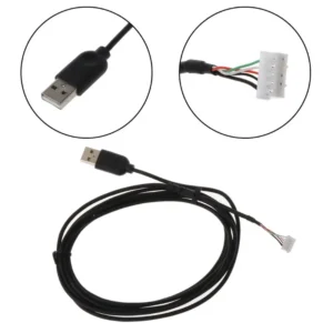 Cabo de mouse usb, fio de substituição de linha de ratos de pvc para mouse de jogos g102, peça de reposição, acessório de reparo