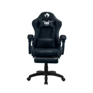 Cadeira Gamer Fox Racer Zerda com Apoio de Pés Preta - W20