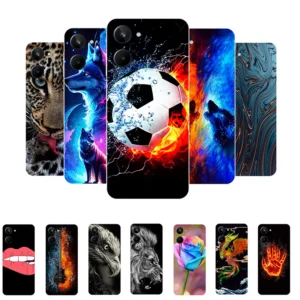 Capa para Realme 10 4G  Futebol  Silicone macio preto  Capa traseira à prova de choque  Para Realme 10 RMX3630  Capa para celular  Realme10 Capinha