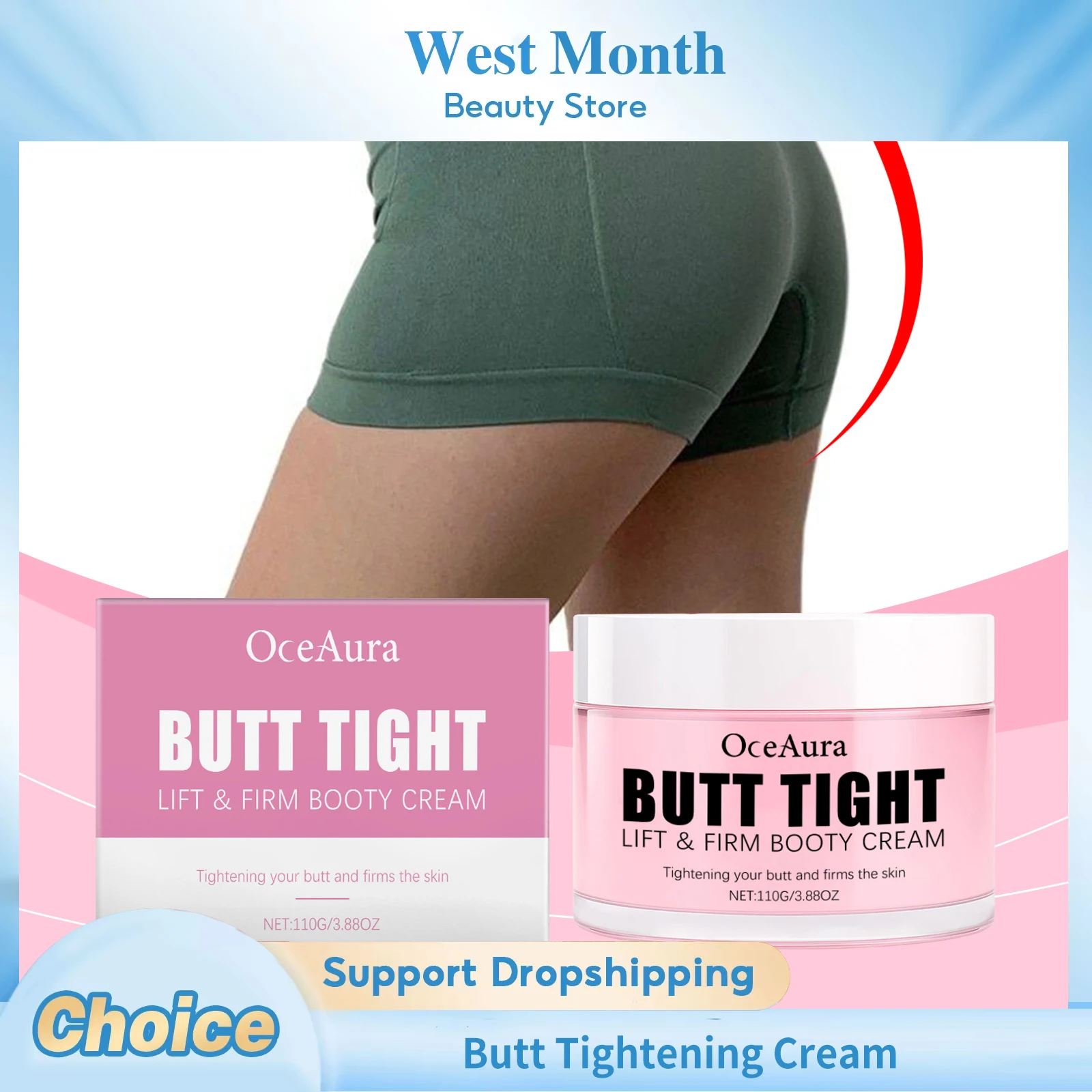 Creme de aperto de bunda levantamento de bunda endurecimento moldar gordo evitar flacidez quadril melhorar hidratante creme de massagem de ampliação de bunda
