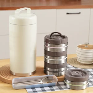 Frasco de comida reto de grande capacidade, 75oz, aço inoxidável, isolado a vácuo, recipiente de comida, garrafa térmica, lancheira para alimentos quentes e frios