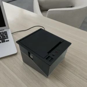 Impressora Térmica Mini ATU&UTV58mm para Quiosque POS, Impressora Embutida com Velocidade de 80mm/s e Interface USB RS232/TTL