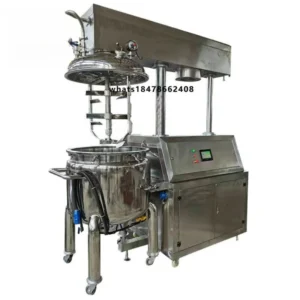 Máquina Profissional de Mistura a Vácuo de 50L com Homogeneizador de Alta Cisalhamento 380V 4kW para Creme Cosmético e Pomada