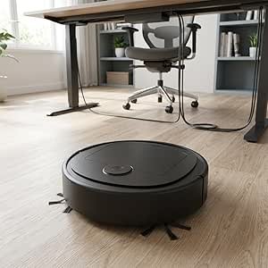 Robô Premium Mini Aspirador De Pó Automático, Inteligente, Recarregável, Varredura Sucção Limpeza, Para Casa E Escritório, Marca VARENZIA