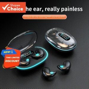 Senbenbao X55 Fones De Ouvido TWS Sleep Fone Sem Fio Bluetooth Display Led Hifi Estéreo Cancelamento De Ruído Esportivo
