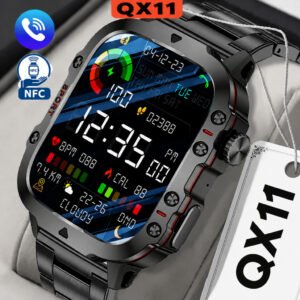 Smart Watch QX11 Três em Um Original Masculino Feminino Esportivo Tela de Toque HD de 1,83 inches