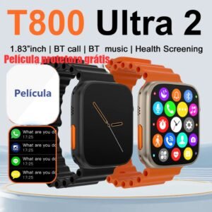 Smartwatch série original T800 Ultra 2.4 Hd 45mm grande tela Inteligente Digital Masculino Feminino
