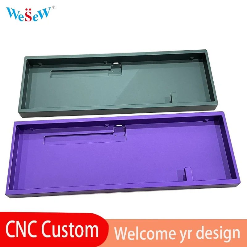 WeSeW personalizado CNC alumínio teclado caso serviço OEM usinado gabinete de teclado para projetos mecânicos DIY