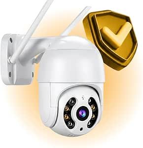 Câmera de Segurança Wi-Fi Externa 360° Full HD com Visão Noturna Infravermelha, Detecção de Movimento e Monitoramento pelo Celular em Tempo Real – Premium À Prova d’Água