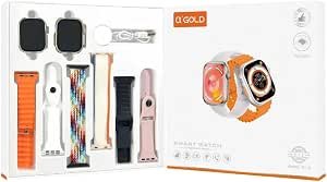 Relógio Inteligente Kit 2 Smartwatch com Chamadas e 6 Pulseiras
