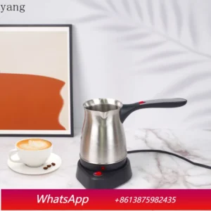 Cafeteira Elétrica Yjq de Aço Inoxidável com Aquecimento Automático e Preparo Rápido para Uso Doméstico