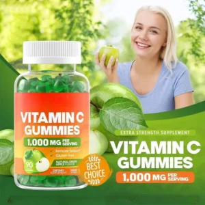 Gomas de vitamina C para crianças promovem a síntese de colágeno, melhoram a resistência e suplementam componentes nutricionais. Alimentos saudáveis
