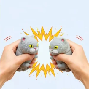 Brinquedo de Apertar Macio e Recheado em Forma de Gato, Porquinho Fofo, Bloco de Construção, Animal Macio, Brinquedo Anti-