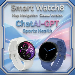 Smartwatch HD8 2026 com Tela de 1.46”, Chamada Bluetooth com IA, Unissex, IP68 à Prova D'água, Monitor de Fitness Esportivo, NFC e Relógio Inteligente