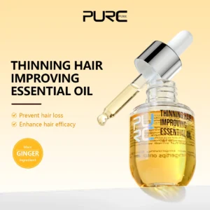 Purc gengibre óleo de crescimento do cabelo espessamento tratamento reparação nutrição para homens mulheres cuidados com o cabelo soro danificado produto beleza do cabelo