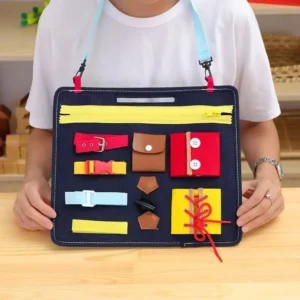 Montessori ocupado placa para crianças habilidades básicas de vida livros educativos pré-escolar aprendizagem brinquedos de viagem meninos meninas