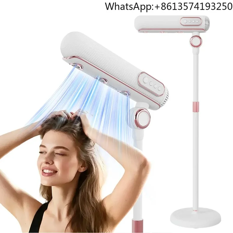 【Mais Vendido】Secador de Cabelo Vertical Profissional, Secador de Cabelo Vertical de Chão com Alta Velocidade e Íons Negativos