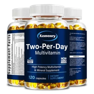 Suplementos multivitamínicos dois por dia - A saúde do coração suporta unhas fortes, cabelos brilhantes e pele saudável, apoia a função imunológica