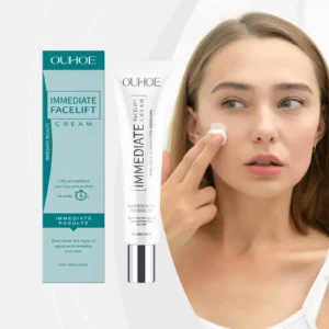 Creme para Sulcos Nasolabiais com Colágeno e Ácido Hialurônico, Creme Facial Hidratante Profundo, Anti-idade e Redutor de Linhas Finas