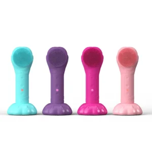 Escova Elétrica para Limpeza Facial com Base, 1 Unidade, Massageador Vibratório de Temperatura Constante Multifuncional, Portátil para Uso Doméstico