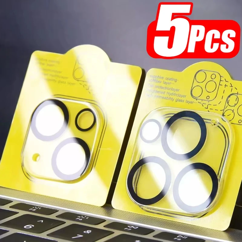1-5 peças de vidro temperado para iphone 17 air 16 15 14 13 12 mini 11 pro max 16 plus protetor de lente de câmera película protetora transparente