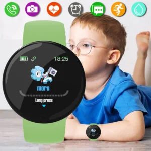 Crianças relógio de pulso digital inteligente pressão arterial à prova dwaterproof água smartwatch feminino monitor freqüência cardíaca rastreador fitness crianças relógio esporte