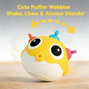 Bonito pufferfish brinquedo do bebê tumbler mão emocionante bola educação precoce quebra-cabeça brinquedo habilidades esportivas mão olho coordenação presente imprensa