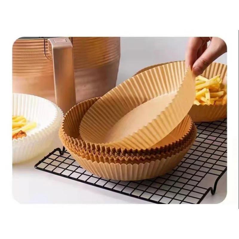 20 Peças de Acessórios para Fritadeira Elétrica Doméstica e Air Fryer: Utensílios para Churrasco, Bandejas de Papel, Papel Alumínio para Forno e Absorção de Óleo