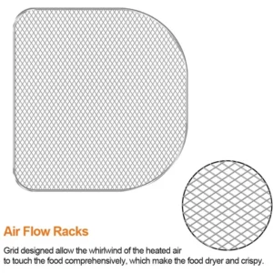 Suporte Desidratador AD para Forno Fritadeira a Ar, Acessórios para Fritadeira a Ar de 6 Litros, Frutas e Carnes Desidratadas, Suporte para Forno, Bandeja de Desidratação 3 Peças
