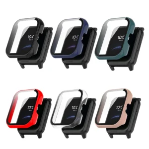 Vidro + capa para realme watch 2 2 pro acessórios smartwatch pc amortecedor completo + protetor de tela para realme watch2 pro capa nova
